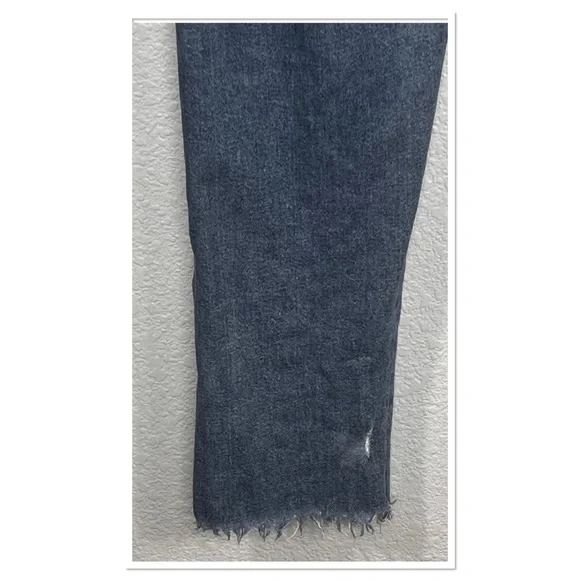 Anthropologie Pilcro Slim Boyfriend Raw Hem Sequin Embroidery Star Jean Sz 27 - Picture 6 of 10